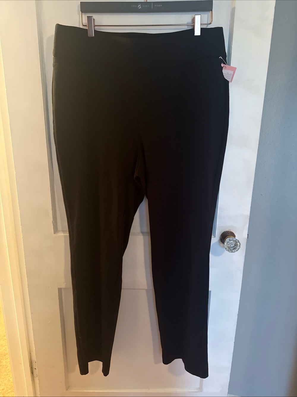 Lane Bryant Black Straight-Leg Pull-On Pants NWT